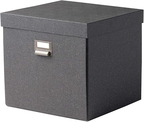 Amazon ｉｋｅａ イケア Tjog チョーグ 収納ボックス ふた付き32x31x30 Cm ダークグレー 004 776 72 収納ケース ボックス オンライン通販