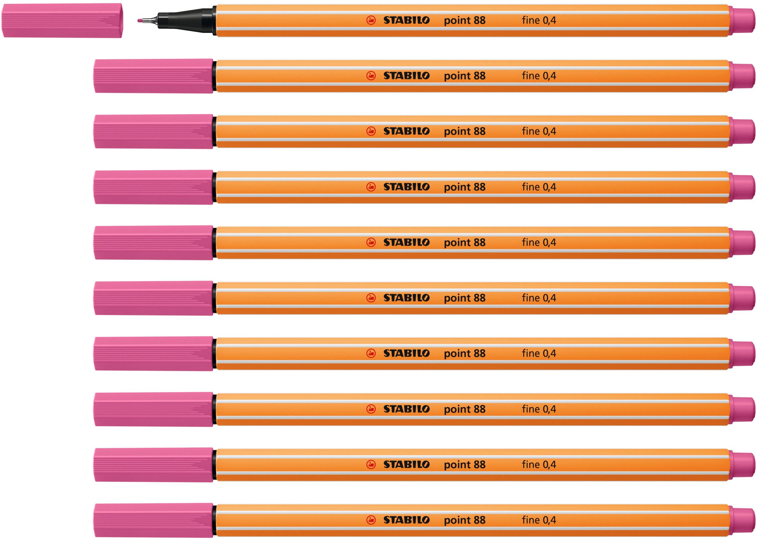 Stabilo Point 88 Fineliner Pen - 17 Heliotrope / Pack of 10