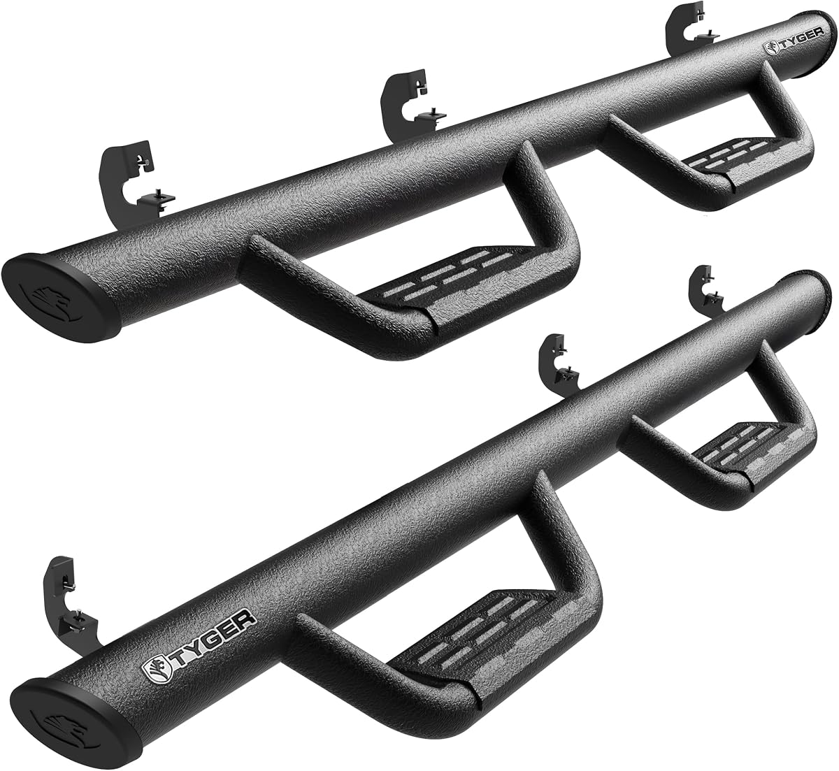 Tableros para correr Tyger Auto Tyger Access compatibles con Chevy Colorado GMC Canyon 2015-2026 | Cabina de tripulación | TG-AS2C24002 | Riel de escalón negro texturizado