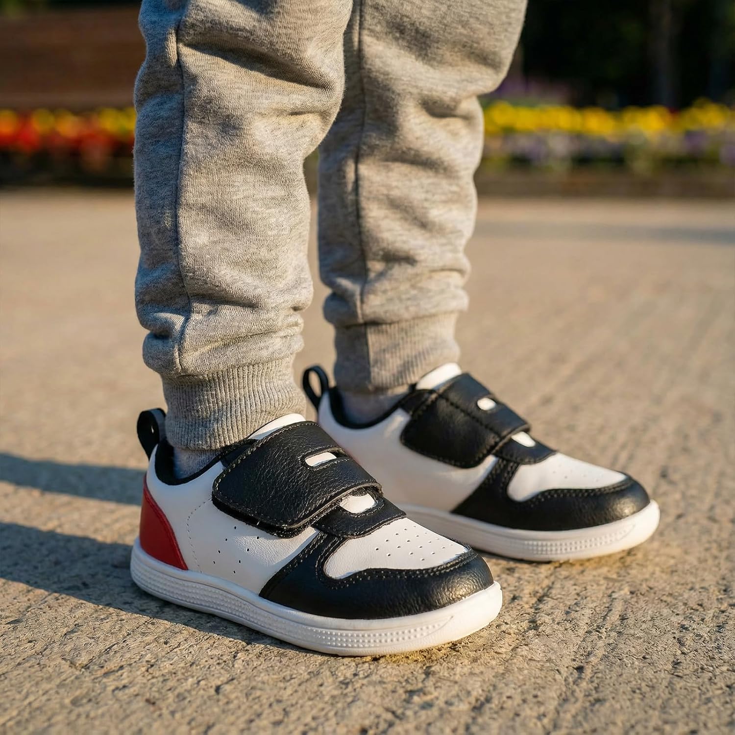 Toddler Wide Toe Box Barefoot Shoes Boys Girls Sneakers Zero Drop Kid Tennis Running Shoes Lightweight Non-Slip Comfortable Leather First Walking Shoe Outdoor Activities School - Image 3