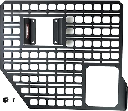Rear Bedside MOLLE Panel Rack System Compatible with 20172024 Ford F-250, F-350, F-450 Super Duty Rear Passenger Side Truck Bed Storage Panel