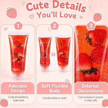 Strawberry Toothpaste, Novelty Desk Ornament for Home and Office