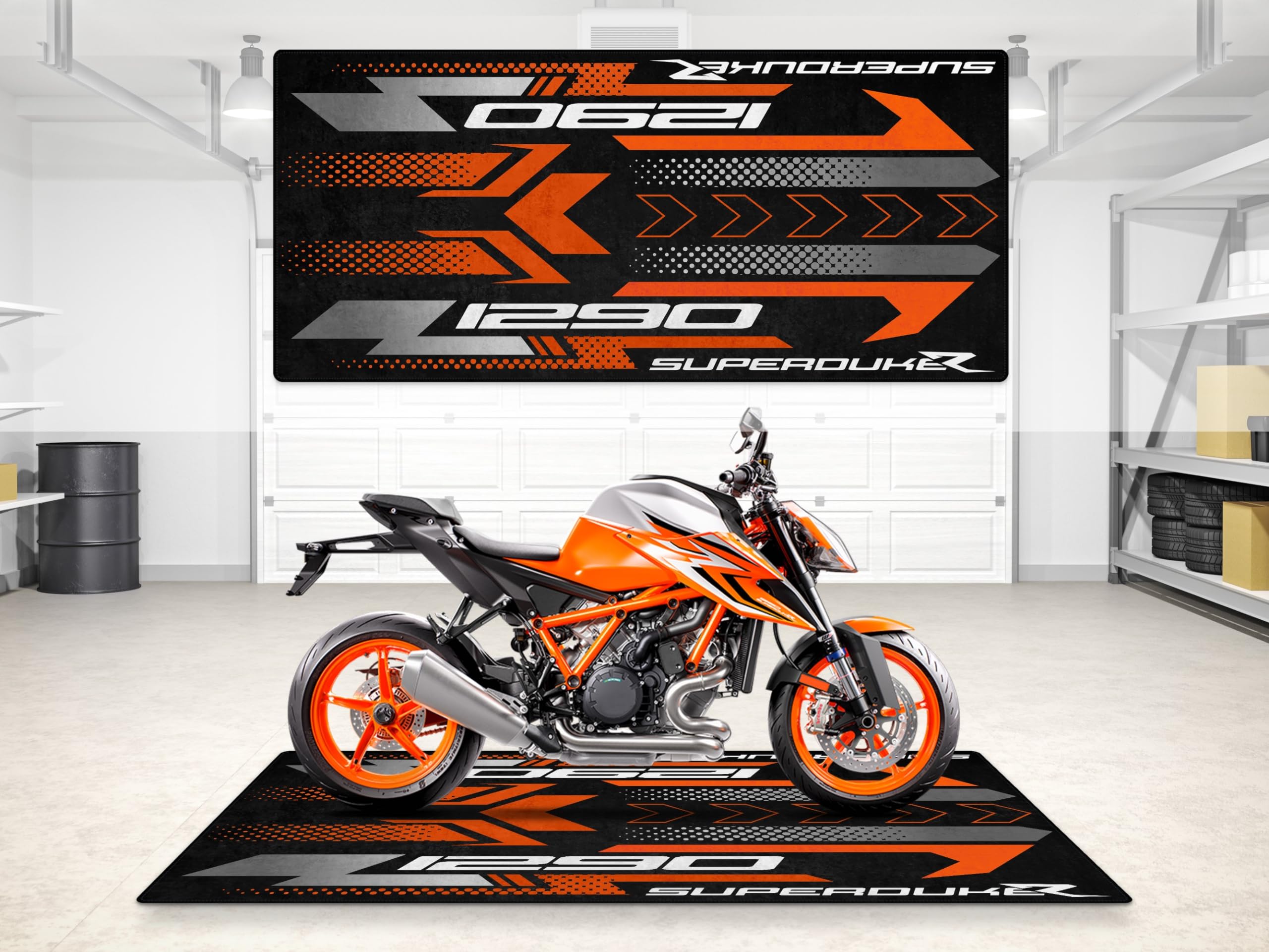Amazon.com: wibeart Garage Mat for KTM 1290 Superduke R Motorcycle