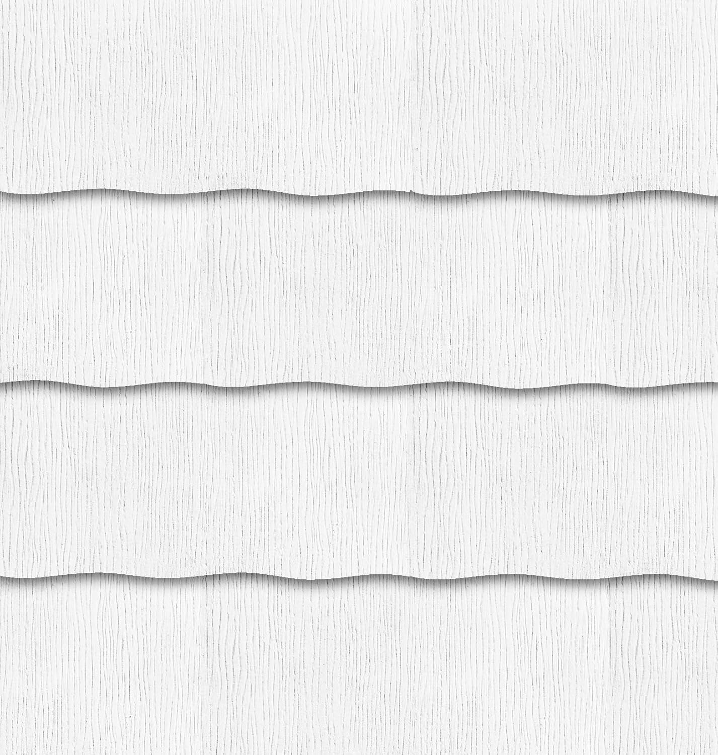 GAF WeatherSide Purity Wavy Fiber-Cement Siding Shingles (12×24) 18 Bundle| Fire Resistant & Safe with No Asbestos| Easy to Install with Pre-Primed Textured Surface|Durable with Distinct Design