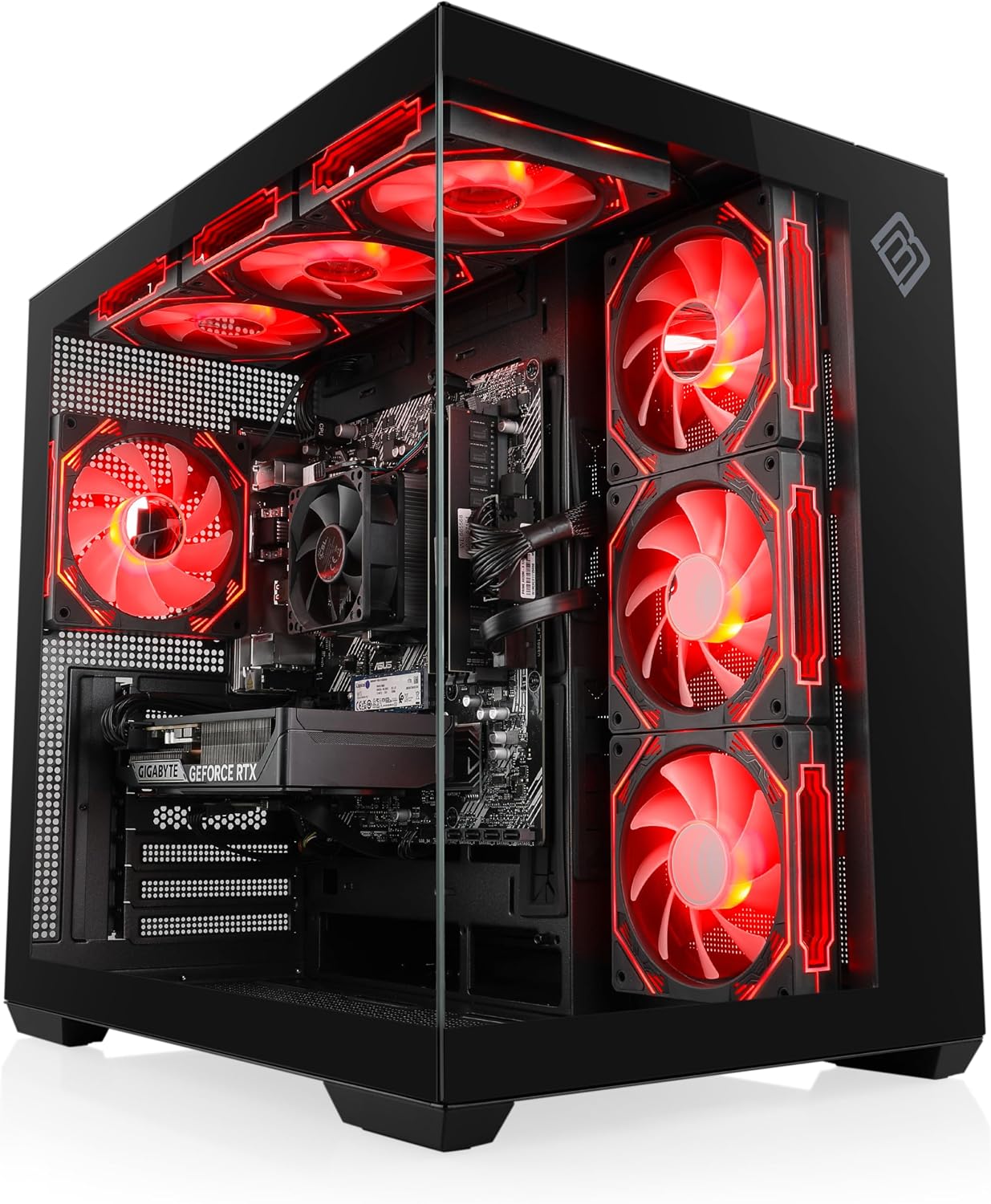 Gaming PC mit Windows 11 Pro | AMD Ryzen 7 5700X 8X 3.4 GHz | RTX 5060 | 1000 GB M.2 NVMe | 32 GB DDR4 RAM | WLAN | Computer für Zocker, Gamer Desktop Rechner zum Spielen | A15445