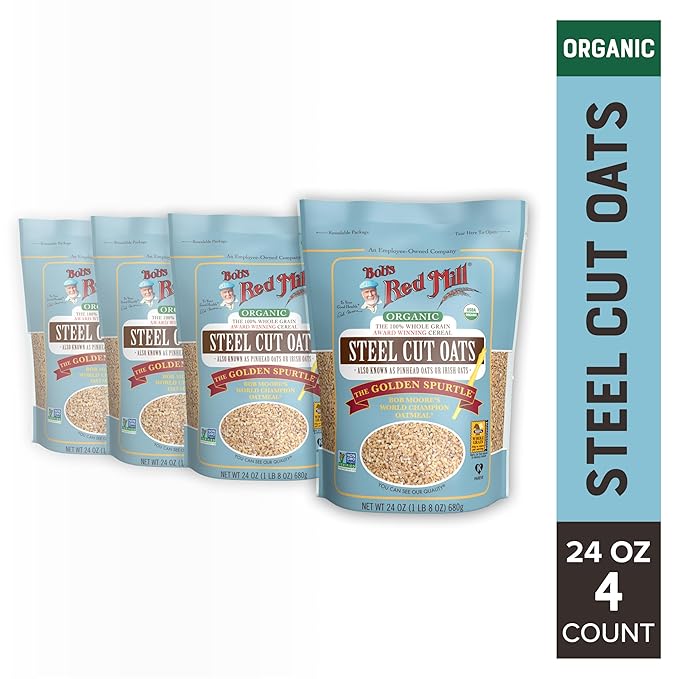 Bob's Red Mill Avena Orgánica Steel Cut, 24 oz (Paquete de 4) miniatura 3