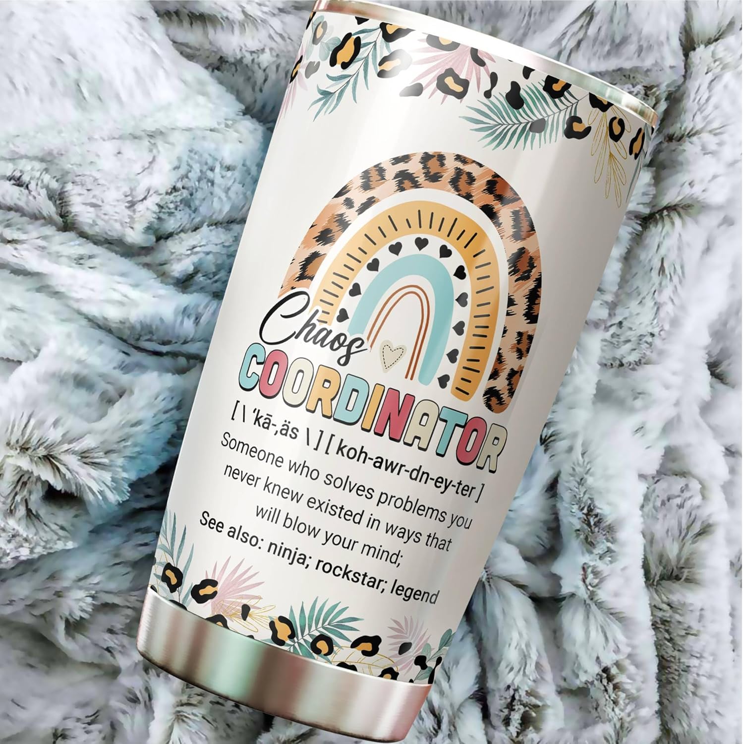 Gifts for Boss - Chaos Coordinator Tumbler - Birthday Gifts for Mom, Boss Lady - Gifts for Women - Teacher Appreciation Gifts - Administrative Professional Day Cup - Tumbler 20 Oz - Image 3