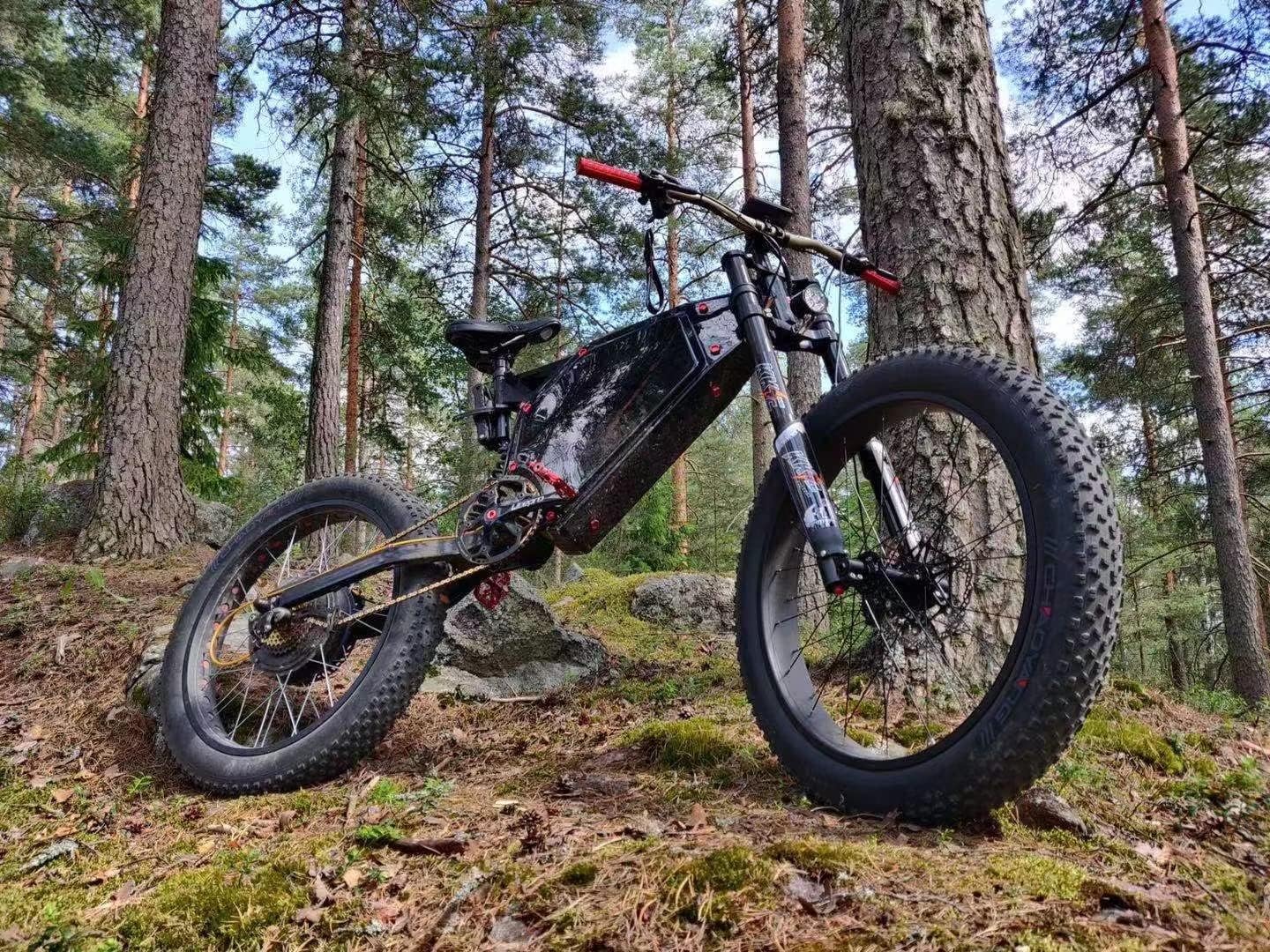 3000w/5000w/8000W Enduro ebike Farme High Performance Full suspention enduroebike Frame