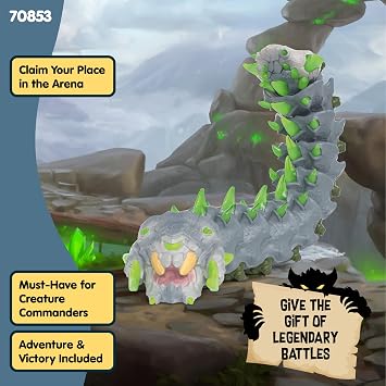 Schleich Eldrador - Stone Worm Toy Figurine - Kids Ages 7+ | 70853