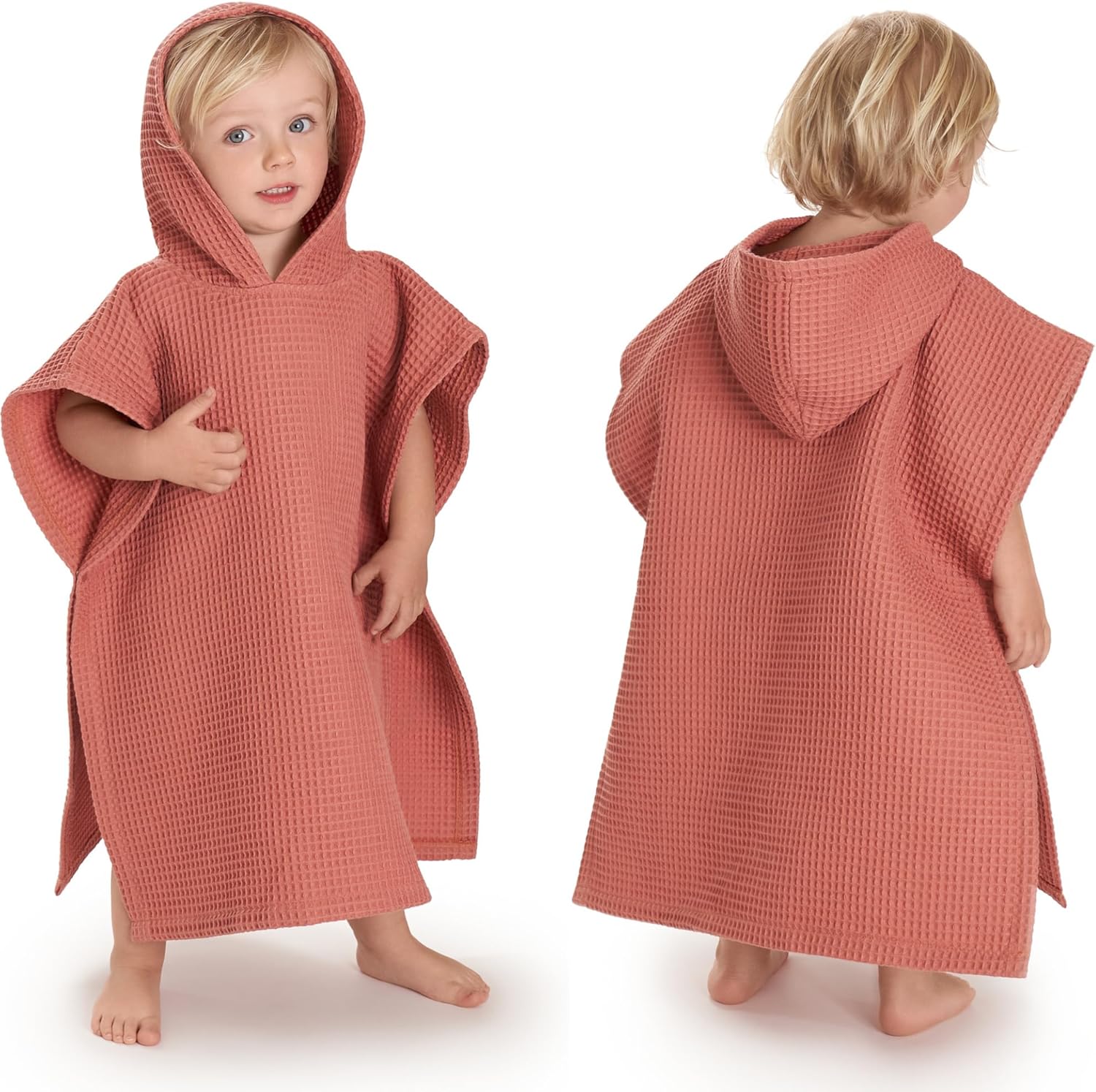 ZICOTO Soft Hooded Beach Towel for Kids - Cute Towel for Babies and Toddler Made of Waffle Cotton - Perfect Lightweight and Absorbent for Bath, Beach, Pool - Image 7