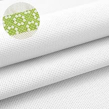 14 Mesh Needlepoint Canvas, 20" x 20", White Blank Canvas
