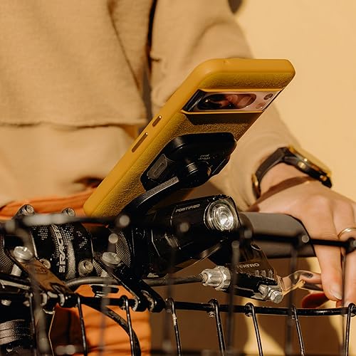 Miniatura 7 de Peak Design Soporte delantero para bicicleta móvil, V2, negro, tecnología SlimLink, construcción de aluminio mecanizado, soporte de teléfono de