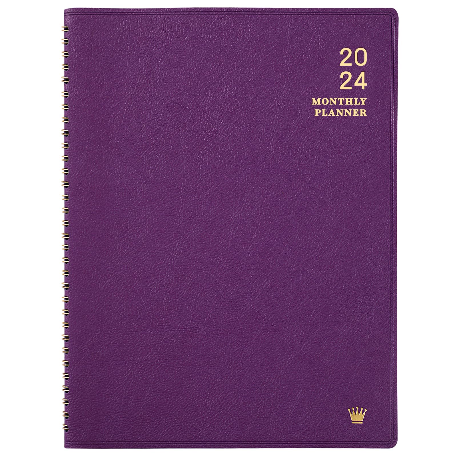 2026 Monthly Planner - Jan. 2026 - Dec. 2026, 12 Months Calendar/Planner 2026 with Faux Leather, 8.86" x 11.4", 15 Notes Pages, Strong Twin - Wire Binding, Pocket, Monthly Tabs, Perfect Organizer