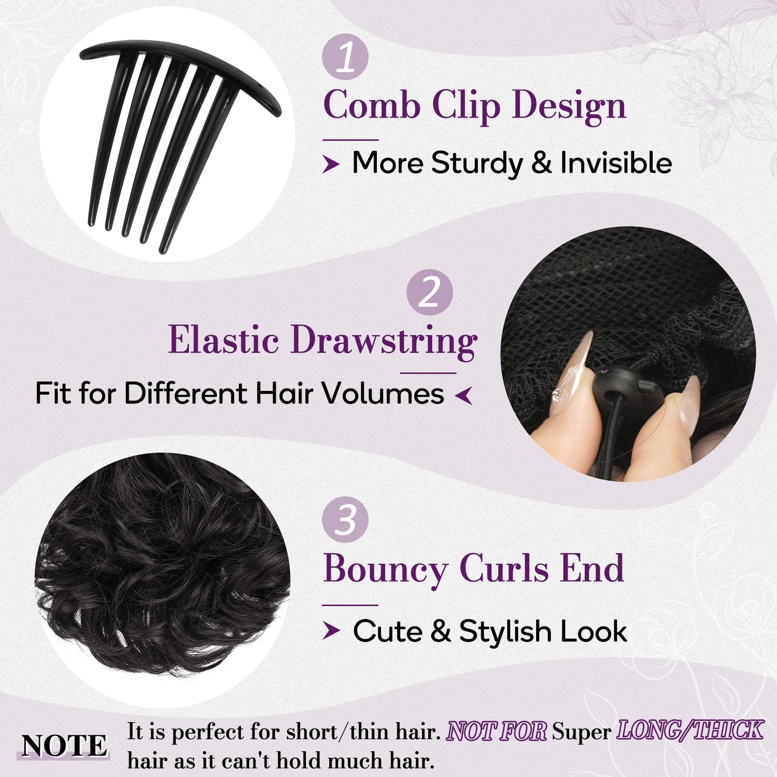 BARSDAR Drawstring Ponytail Extension - Image 3
