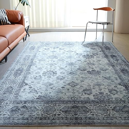 Miniatura 109 de Rugcomf Tapete para puerta interior, 2 x 3, lavable a máquina, tapete antideslizante de pelo bajo, para entrada, cocina, puerta principal, entrada