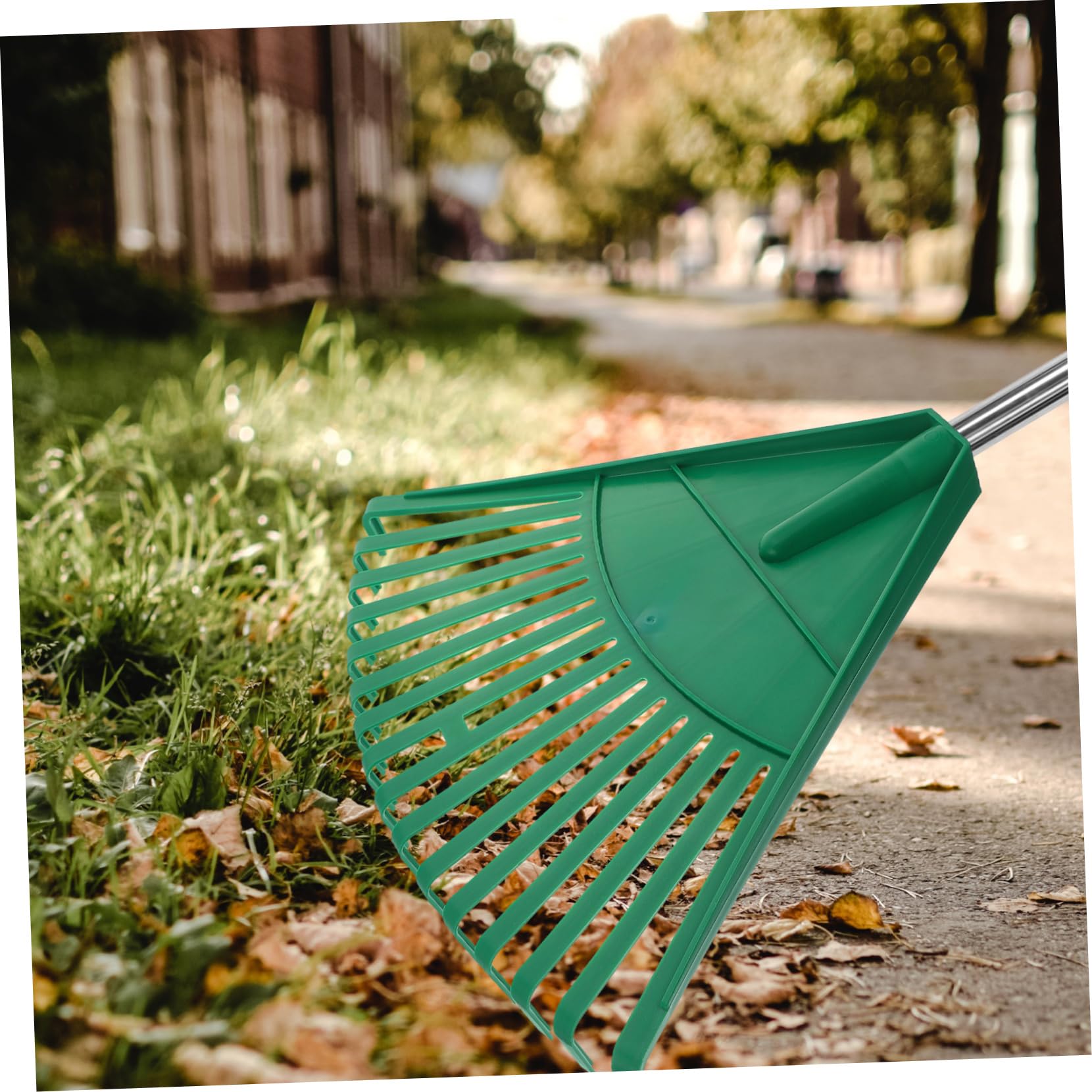 Kisangel 3 Piezas Rastrillo De Jardinería Rastrillos para Jardineria Herramientas Manuales De Jardinería Rastrillo De Agujas De Pino Rastrillo De Jardín De Servicio Pesado Green El Plastico