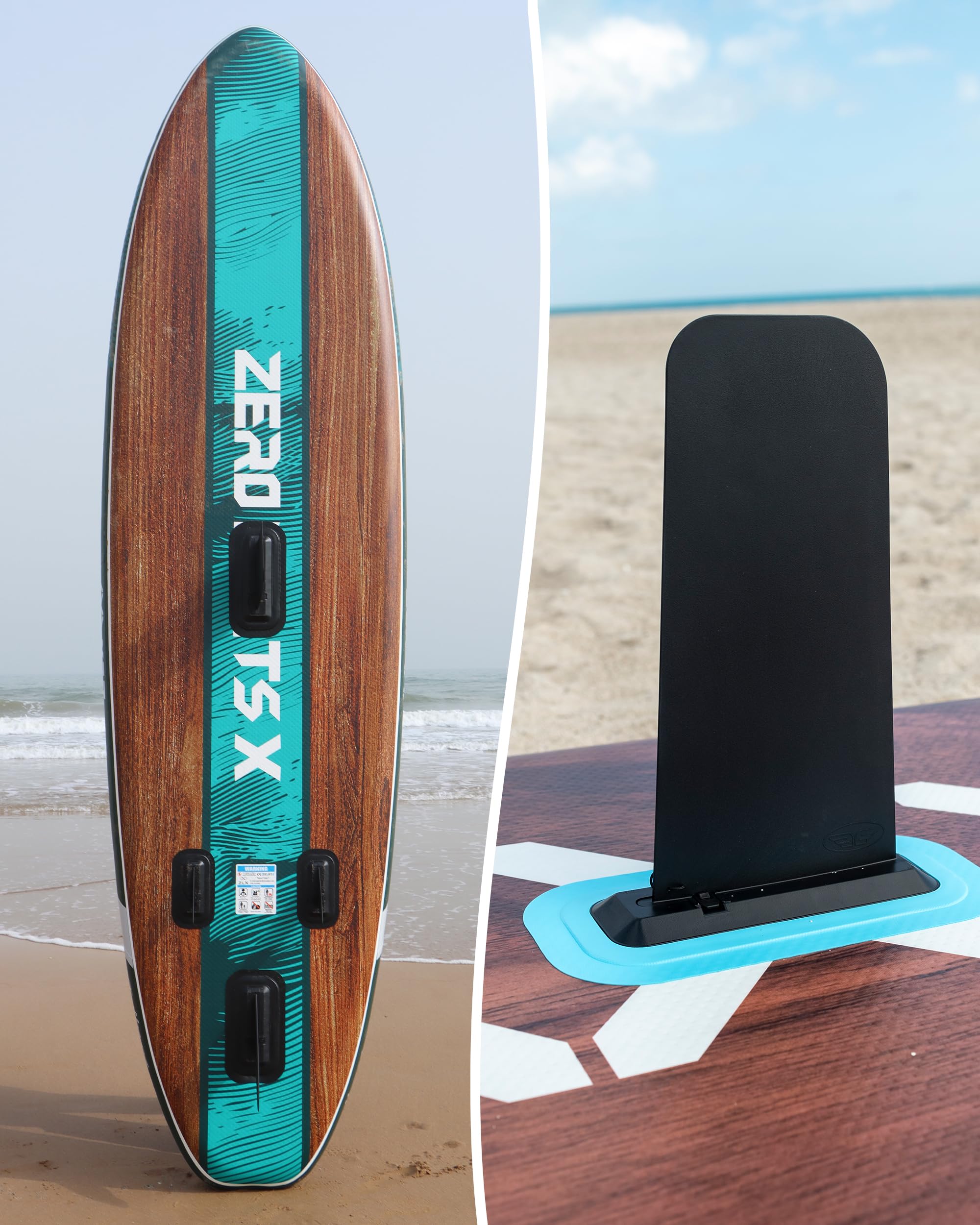 Planche à pagaie gonflable unique de 38,1 cm de long, planche à pagaie gonflable de rechange, à dégagement rapide, accessoires de planche à pagaie gonflable, longboard