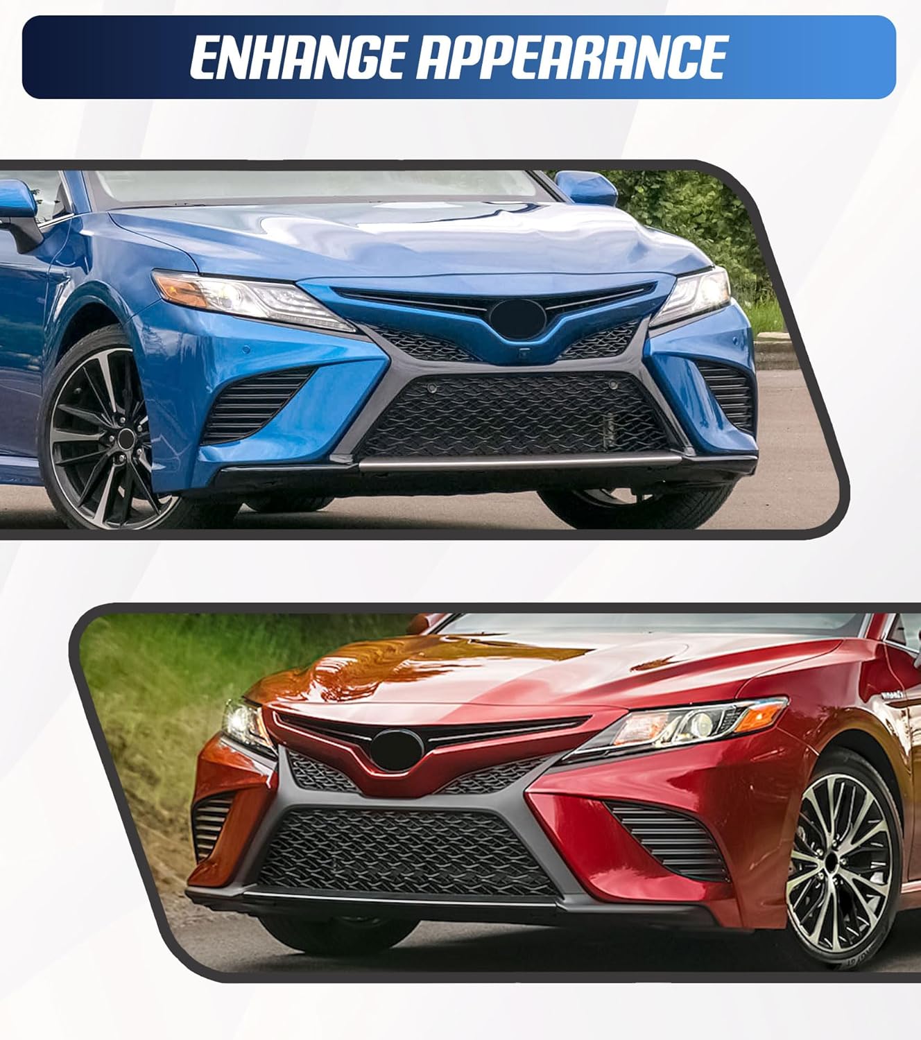 Fog Light Cover Compatible with 2018 2019 2020 Toyota Camry SE XSE Replacement for 8148106170 8148106180 TO1038209 TO1039211 Left & Right Side-Glossy Black - Image 5
