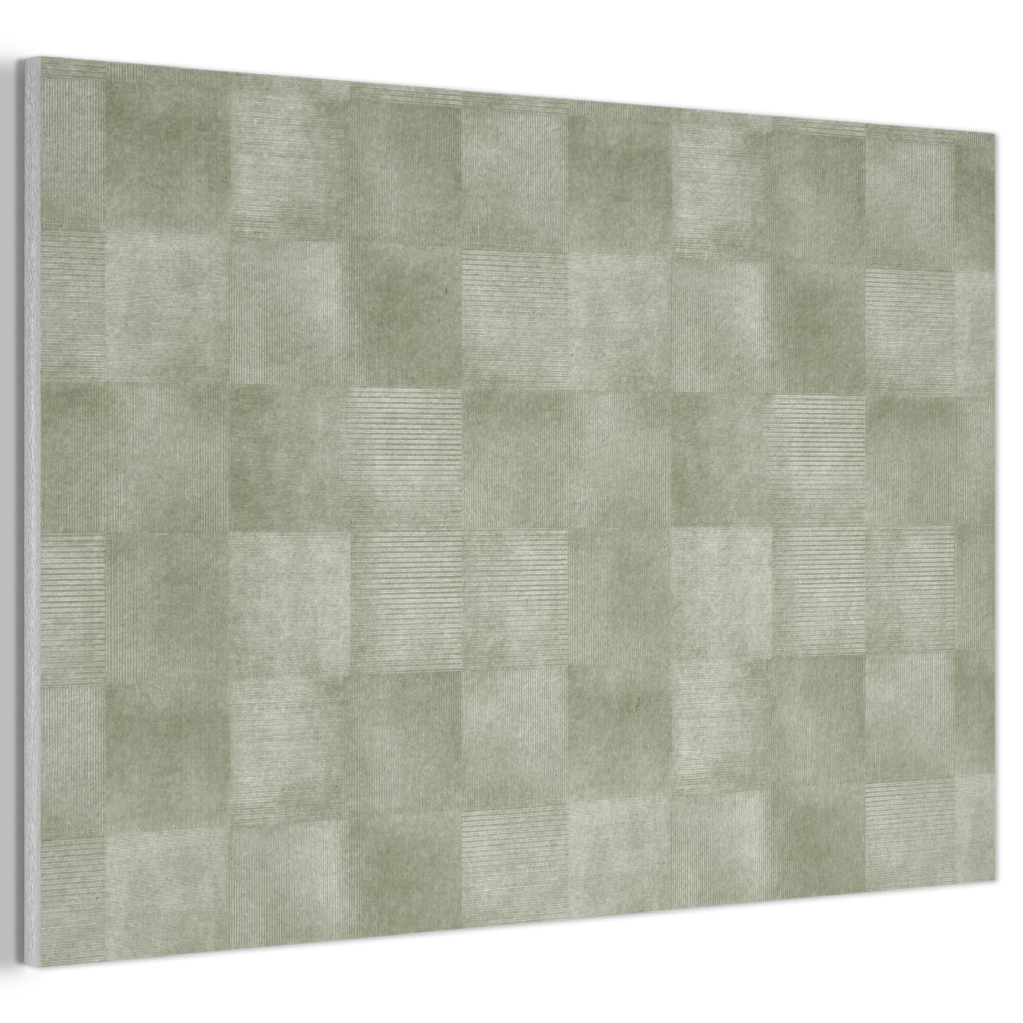 MuchoWow© Wandbilder Akustikpaneele Filz Deko Wohnung Bild Wohnzimmer | 90x60 cm - Wandpaneele Schallabsorber Wand Bilder Wandpaneel Wall Decor Wohnungen - Rustikal - Grün