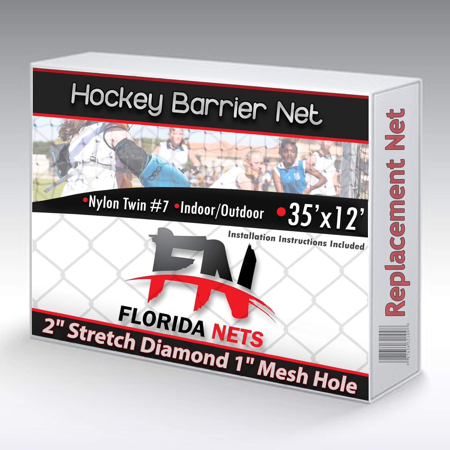 Hockey Barrier Netting, Golf Backyard Sports Nets, Indoor, Outdoor Netting 35' x 12' : Sports & Outdoors