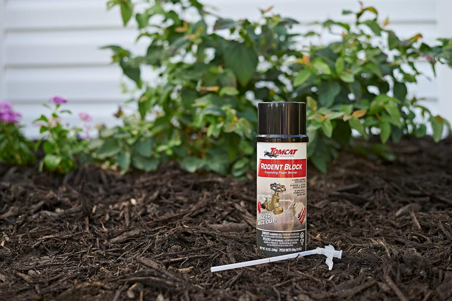 Tomcat Rodent Block Expanding Foam Barrier - Specifically Formulated to Block Mice, Long Lasting and Foam Spray Keeps Mice From Coming Inside the House, 12 oz.