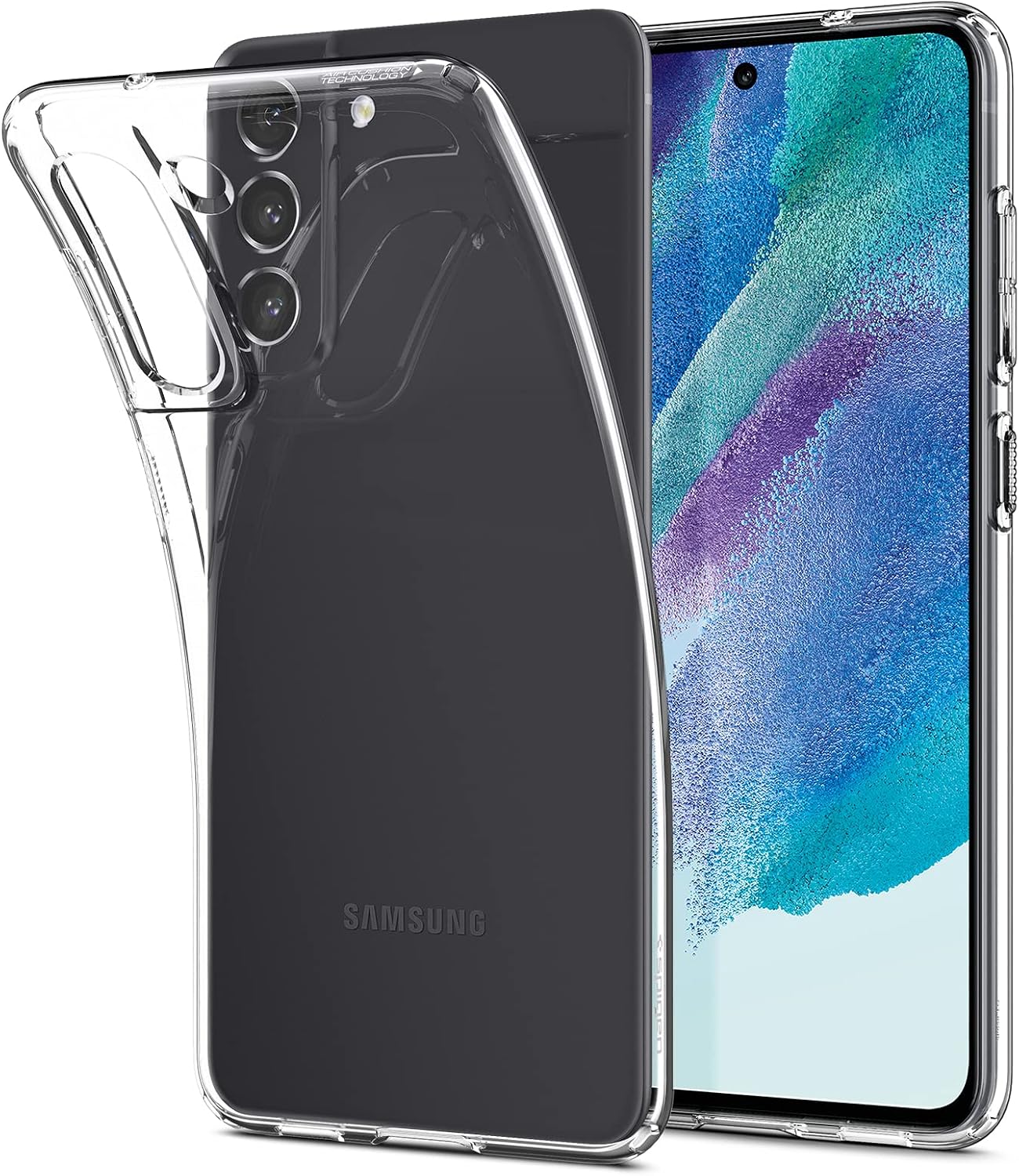 Spigen Liquid Crystal [Anti-Yellowing Technology] Designed for Galaxy S21 FE Case (2021) - Crystal Clear