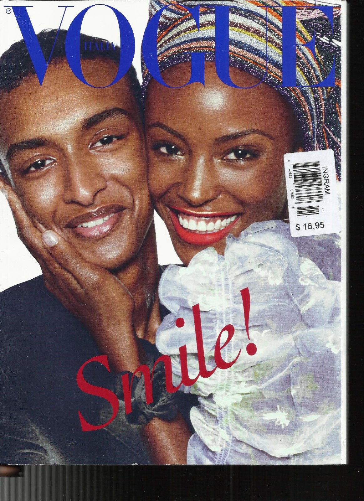 Amazon.com: VOGUE MAGAZINE, ITALIA NOVEMBER 2016 NO. 795 SMILE