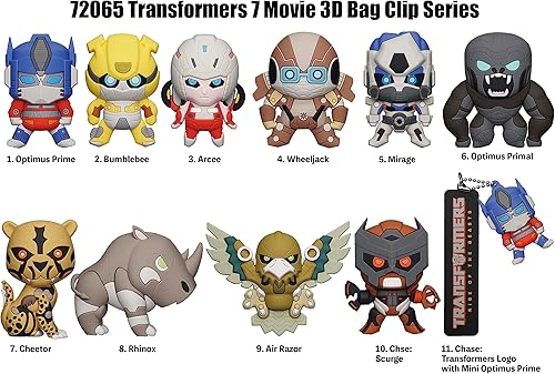 Miniatura 2 de Hasbro Transformers Rise of the Beasts - Clip para bolsa de espuma 3D | 1 personaje aleatorio