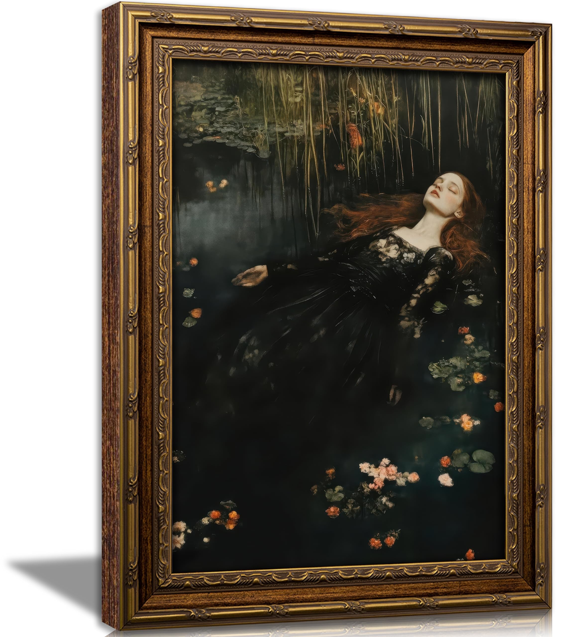 GHONVNOZ Ophelia Framed Victorian Canvas