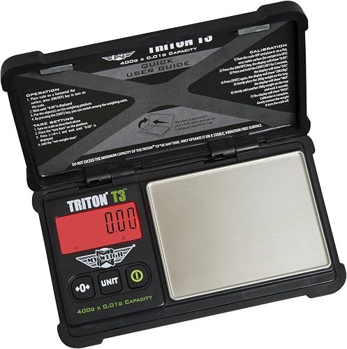 balance numérique de poche Triton T3 avec une capacité de 400 g My Weigh
