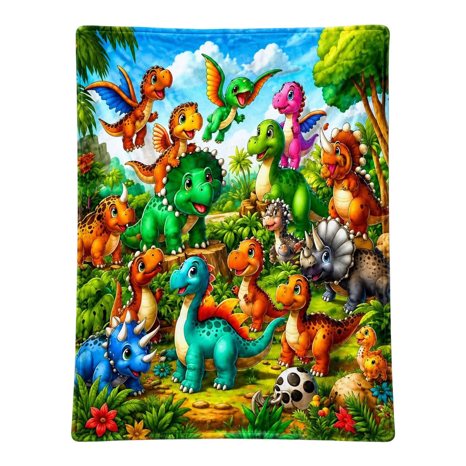 Teddy Pastel Floral Print Throw Blanket, 2027 Cozy Bear Pastel Blanket