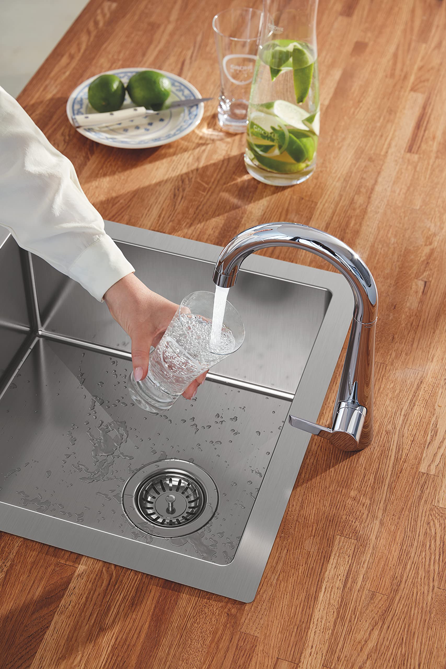 Évier en acier inoxydable K700 464 x 464 mm Inox 31578SD1 (Import Allemagne)