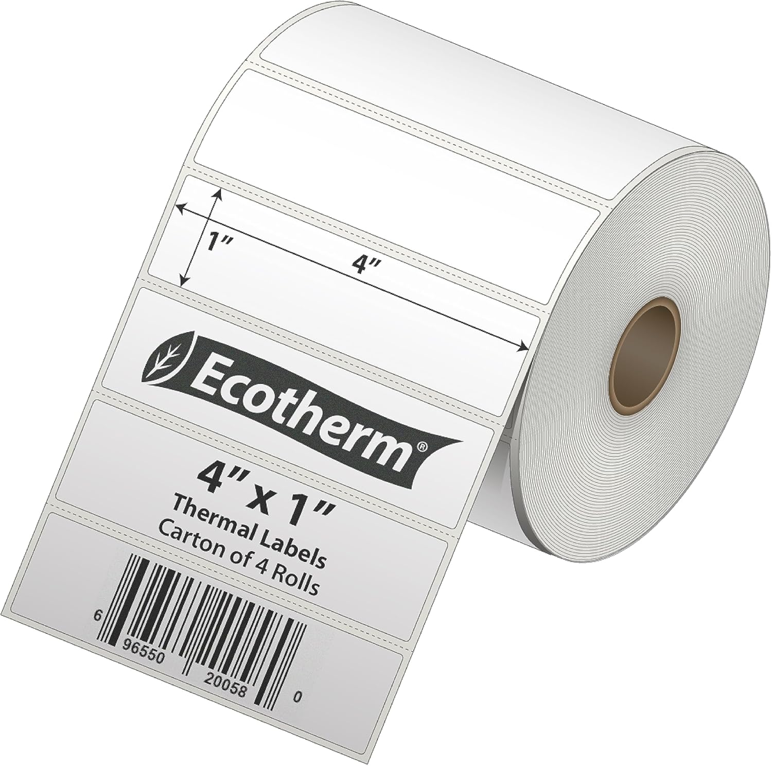 4" x 1" Thermal Labels 4 Rolls 5360 Labels fits