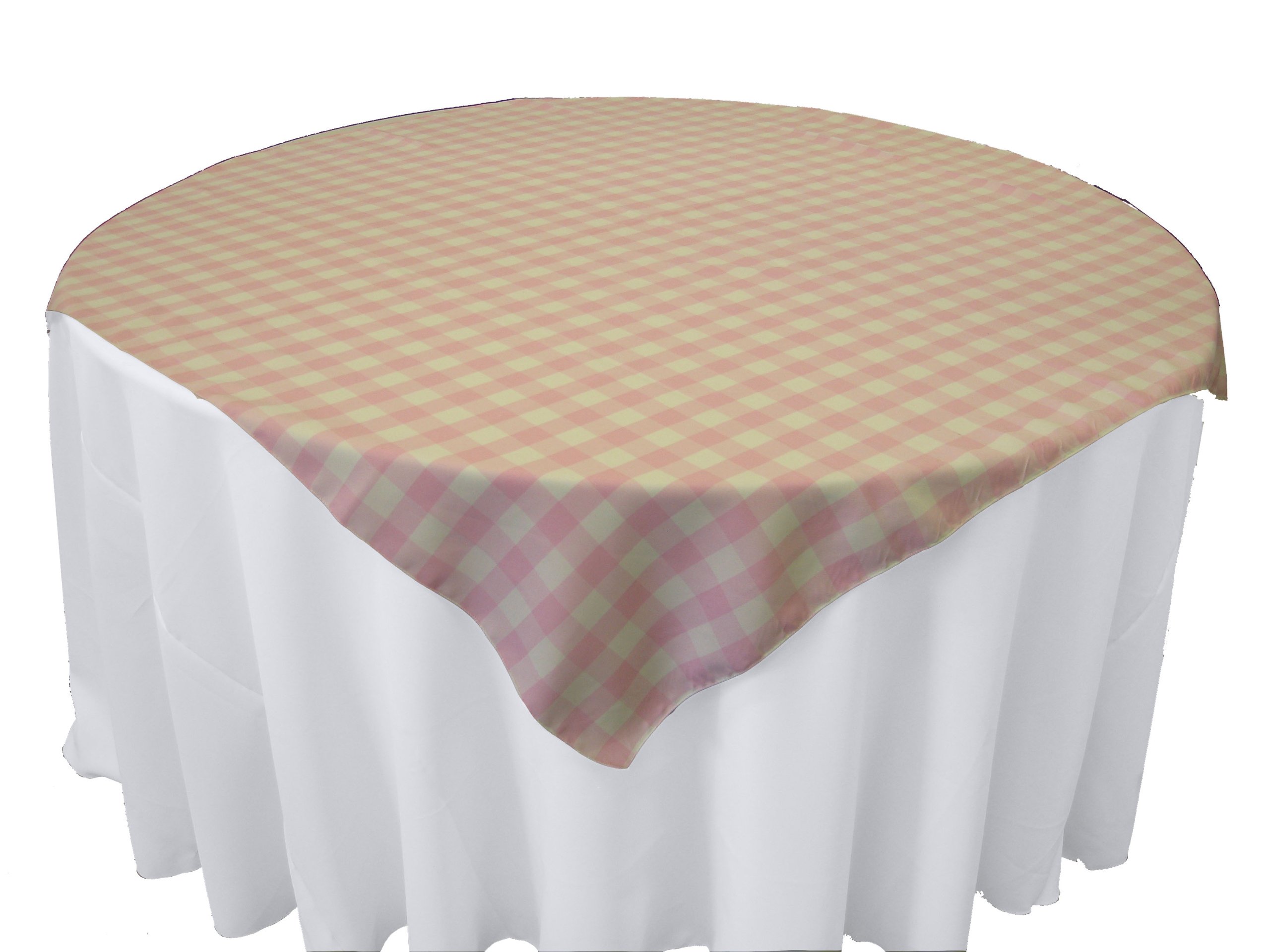 Amazon｜LaリネンCheckered Overlayテーブルクロス、58 by 58-inch