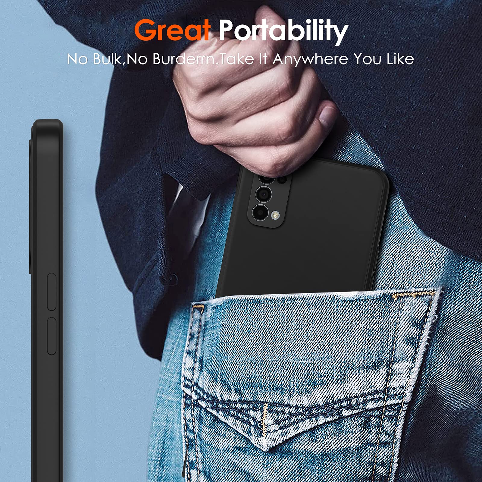 iVoler Cover in Silicone per Oppo Find X3 Lite con Protezione Della Fotocamera, Ultra Sottile Custodia in TPU Morbida Anti-Graffio Antiurto Protettiva Case, Nero