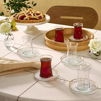 KARACA Nilüfer 12 Piece Tea Set