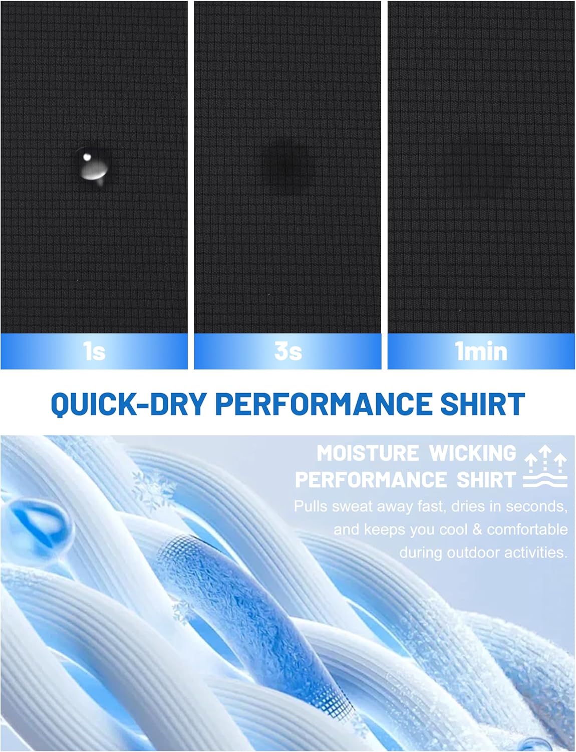 MAGCOMSEN Mens Rash Guard Short Sleeve UPF 50+ Sun UV Quick Dry Shirts Workout Swim Running Athletic T-Shirt - Image 6