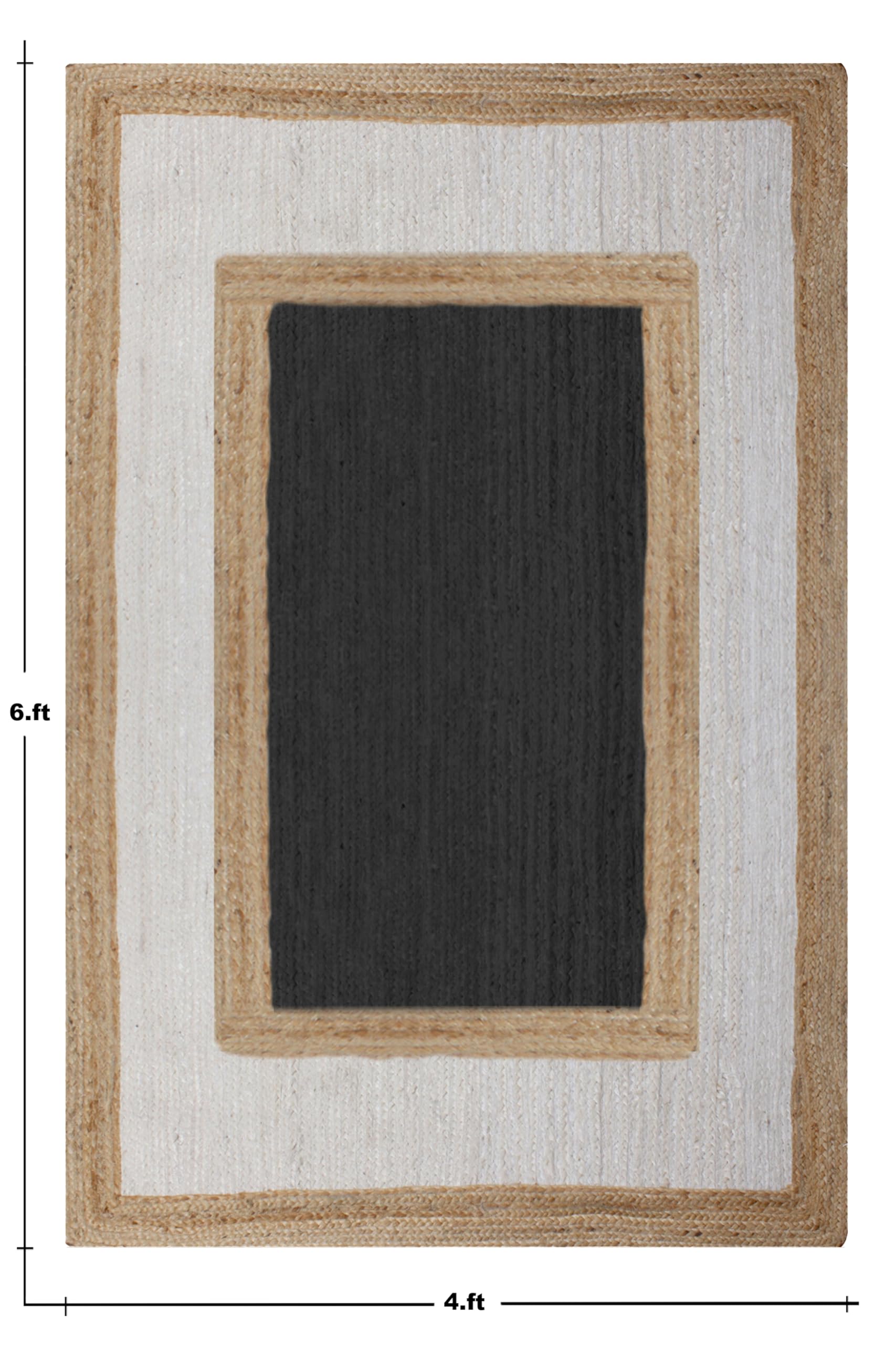 Kilim dywan z juty, chodnik, beżowy, czarny, ręcznie tkany, zaprojektowany dywan, przyjazne dla środowiska, do dużych chodników, salonu, przedpokoju, chodnik, galeria, chodnik 5 x 45 cm