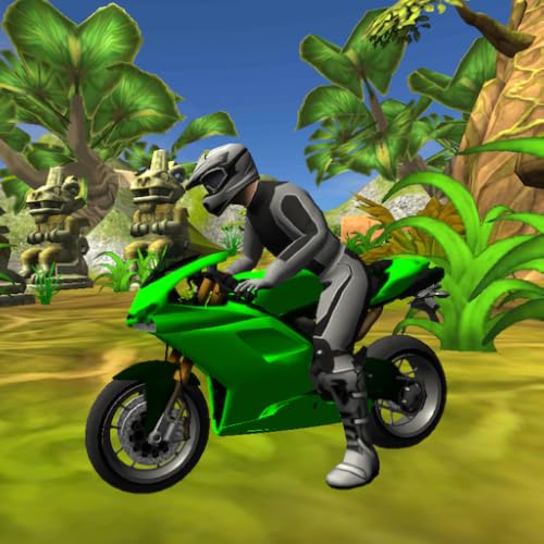 Jungle Motorbike Jumping 3D - Motorcycle Driving Game