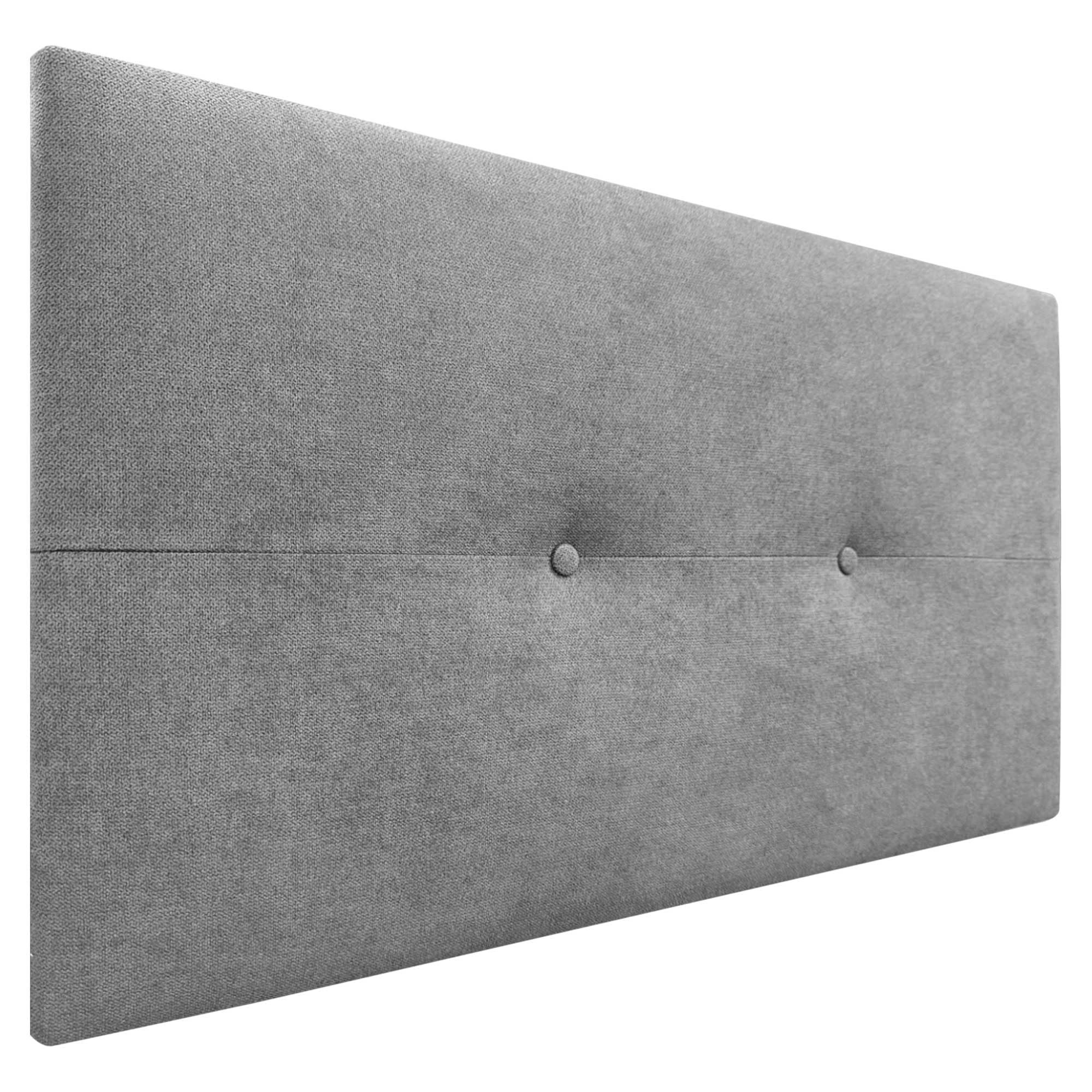 DHOME Cabecero de Polipiel o Tela AQUALINE Pro cabeceros Cabezal tapizado Cama Lujo (Tela Gris, 90cm (Camas 70/80/90))