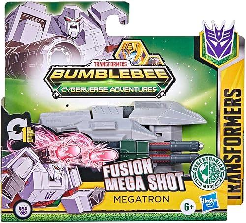 Miniatura 2 de Hasbro Transformers Bumblebee Cyberverse Adventures: Fusion Mega Shot - Megatron (E7075)