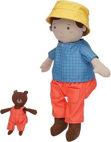 Miniatura 2 de Manhattan Toy Playdate Friends Alex - Muñeca lavable a máquina y apta para secadora, de 14 pulgadas, con mini oso de peluche