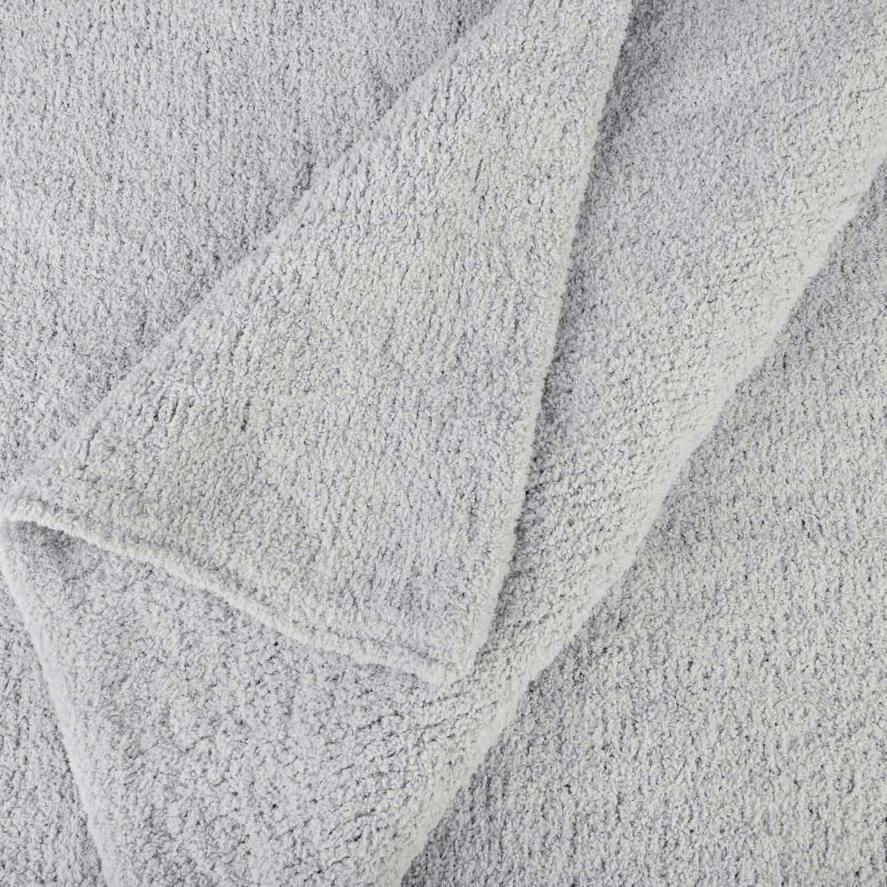 KASHWÉRE Cloud Solid Chenilla Queen Beddling Blanket, 70