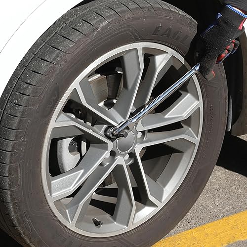 Miniatura 27 de WORKPRO Barra disyuntora de doble unidad, accionamiento de 3/8 pulgadas y 1/4 pulgadas, barras rompedoras resistentes, 8 pulgadas de longitud