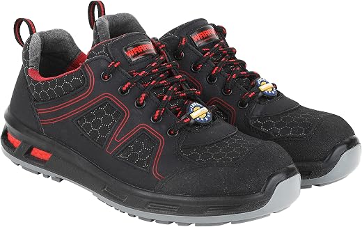 Liberty Warrior Envy Neptune Light Weight Safety Shoes for Man | Fiber Glass Toe | Antislip &amp; Water Resistant | Antistatic...
