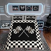 Vista 14 de Funda de edredón Happy Camping, juego de ropa de cama con temática de cámper para niños, funda de edredón de estilo rústico para decoración