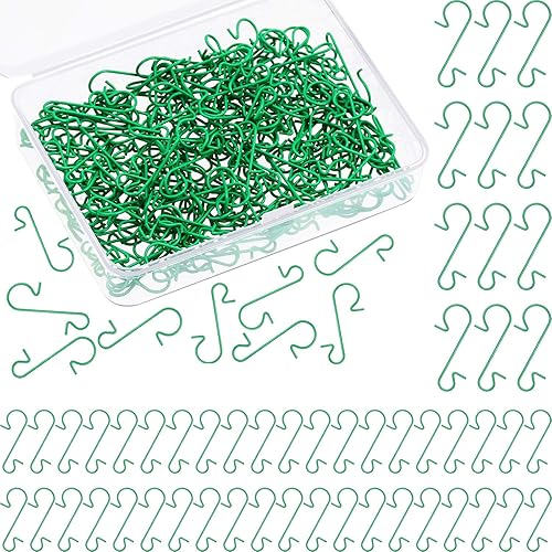 Miniatura 7 de Tatuo 240 ganchos de adorno de Navidad, ganchos de metal para adornos de árbol de Navidad en forma de S a granel con caja de almacenamiento