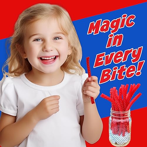 Miniatura 3 de RedVinnes - Regaliz rojo a granel, paquete de 2, giros de regaliz rojo originales, regaliz suave y masticable a granel, sin grasa, sabor a