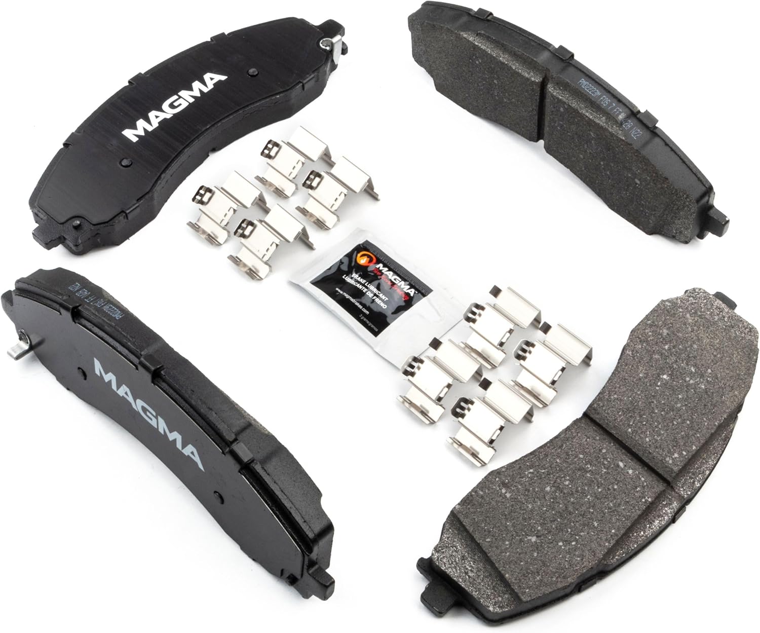 MAGMA Premium PMD2223M Semi-Metallic Brake Pads, Front