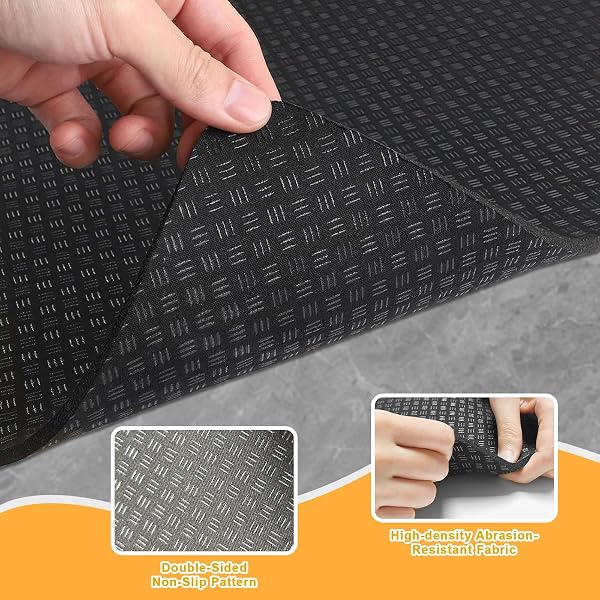 Tapis de protection pour lave-linge 60x60 cm, tapis antidérapant et antivibration à double face, couverture pour lave-linge, tapis de sol pour réfrigérateur et sèche-linge - 4